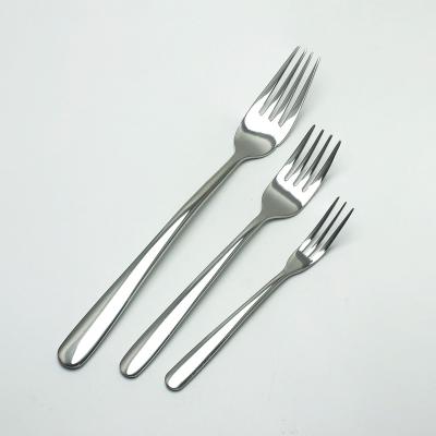 China Viable Accept Custom Different Size Hotel Stainless Steel Flatware Fruit 304 Dinner Fork Set for sale