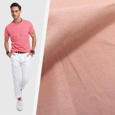 China Viable Wholesale Multicolor 100% Cotton Jersey Fabric Canvas Like 32S 130g Lightweight For T-shirts, Sportswear ect for sale