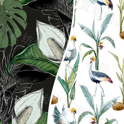 China Wholesale Multiple Styles (13 Patterns) Tropical Plants Tear-Resistant Woven Single Pattern Printing Fabric For Apparel, Bag, ect for sale