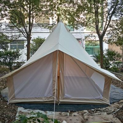 China Luxry yurt tent luxury factory canvas 3*4m cotton canvas outdoor bell tent for camping for sale