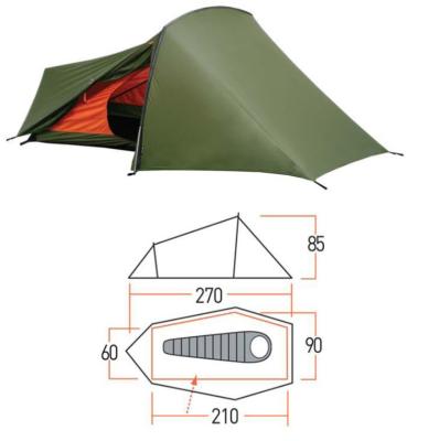 China Extended Type Professional Quick Extended Type Outdoor Camping Tents Four Season Tents For Single Person for sale