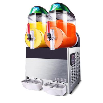 China Hot Selling Double Cylinder Restaurant Snack Machine Commercial Snow Slush Melting Machine for sale