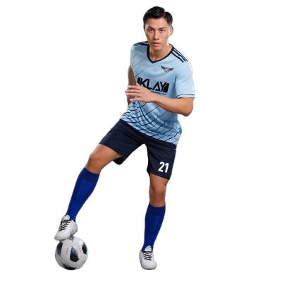 China Adult Sports Jersey Men's Sports Uniform Short Sleeve Soccer Uniform Sets Soccer Suit Men's Uniform for sale