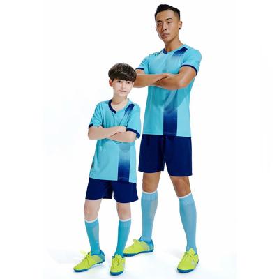 China Wholesale Custom Adult Boy Football Kids Jersey Sets Football Uniform Set Suits Training Kits Short Tracksuit Soccer Men Suits for sale