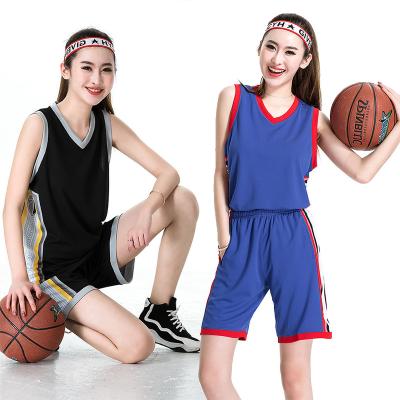 China Wholesale Custom Antibacterial Mesh Cool Dry Jersey Basketball Wear Youth Girl Basketball Uniform Tank Top And Shorts for sale