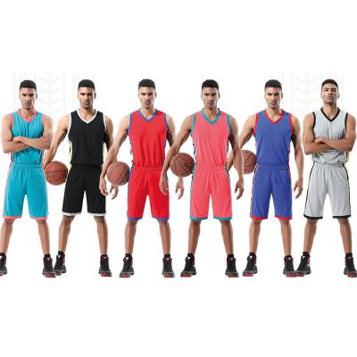 China Custom LOGO Fully Sublimate Men's Summer Antibacterial Women's Clothing Uniform Sports Wear Customized Tank Top Basketball Clothes for sale