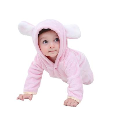 China Stylish And Cuddly Crawling Baby Polyester Fiber Winter Baby Jumpsuit Warmer Suit for sale