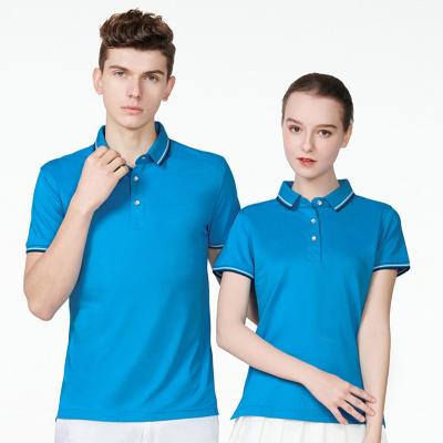 China Custom Sports Logo T-shirt Polo Shirt Uniform Mens Women Summer QUICK DRY for sale