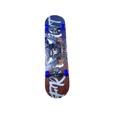 China Child Skateboard Color Draw High Quality Flat Four Wheel Skateboard for sale