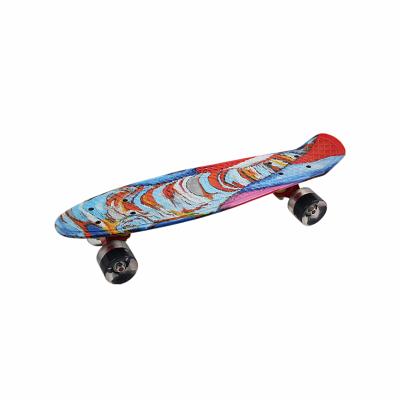 China Youth 4 Wheel With Colorful LED Light Skateboard Transfer Skateboard Balance Skate Board for sale