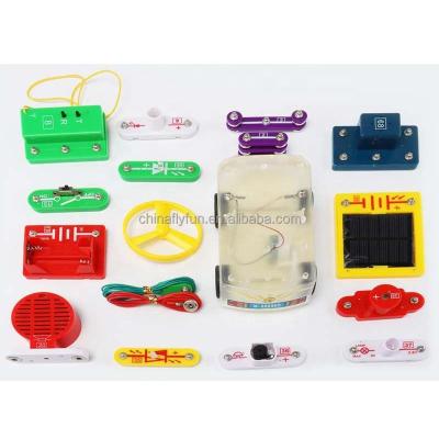 China Stemedu 238 in 1 Children's Scientific Experiment Toy Circuit Snap Building Block Brick Teaching Set for Student T0506 for sale