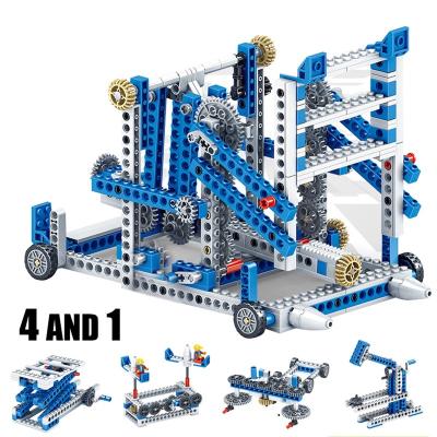 China DIY TOY Stemedu Mechanical Gear Building Blocks Children's Engineering Science Educational STEAM Building Block Brick Toy for sale