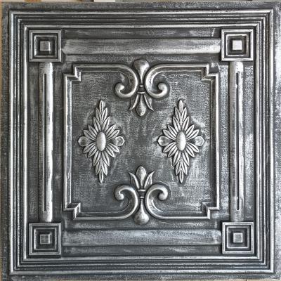 China Artistic Faux Ceilings Tin Ceiling Tile Finished Antique Tin Ceiling Panels PL63 for sale