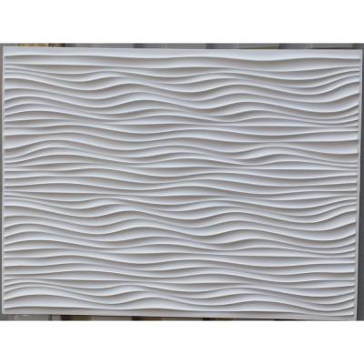 China PLB-Wave Faux Ceilings Tin 3D Artistic Wall Panels Embossed Store Bar Cafe Club Decor Shopping Wall Panels for sale