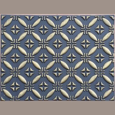 China PLB38 Faux Ceilings Tin 3D Wall Panels Artistic Black Gold 3D Embossed Shop Bar Cafe Club Decor Shopping Wall Panels for sale