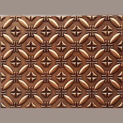 China PLB38 Artistic Faux Ceilings 3D Tin Embossed Painted Decoration Antique Wall Panels for sale