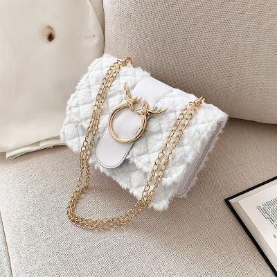 China New Fashion High Quality Luxury Private Label Party Vintage Tote Clutch Crossbody Handbags With White Chain for sale