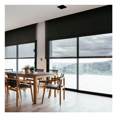 China Best Price Blackout Semi-Blackout Motorized Cover Side Fully Sealed Channel Motorized Roller Blinds for sale