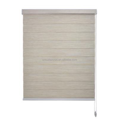 China Manual blackout window blind zebra blackout home windows and office zebra blind for sale