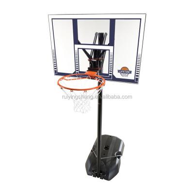 China Acrylic With Steel Frame Hot Selling Portable Basketball Stands With Quick Adjusting System for sale