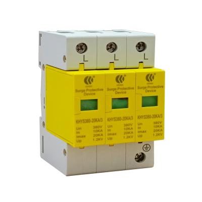 China Hotsale 275V 385V Imax 20KA 40KA AC SPD 3 Phase Power Surge Protector for sale