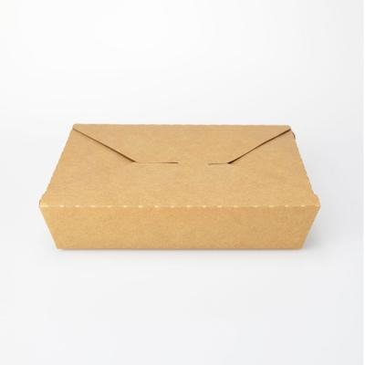 China Disposable Catering Biodegradable Printed Paper Fast Food Packaging Boxes Burger Take Out Food Paper Box for sale