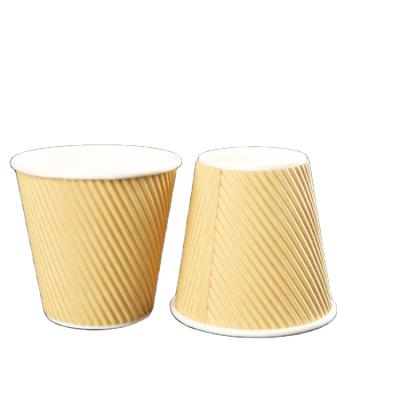 China Recyclable Hot Paper Cup Sleeve Coffee Cup Custom Paper Sleeve With Logo Coffee Paper Cups for sale