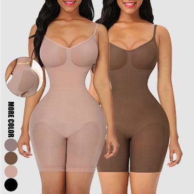 China HEXIN New Antibacterial Design Waist Trainer Body Shaper Deep V Neck Bodyshaper Tummy Control Shapewear Women Shapewear for sale