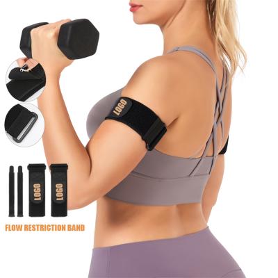 China Wholesale 1 Polyester Fabric Pairs Wrist Wrap Blood Flow Restriction Bands For Women Hip Building FBs Booty Bands Occlusion Training Bands for sale