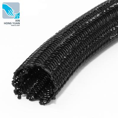 China Black Braided Flame Resistance Sleeves For Wires Sleeving Audio Cables Sleeves for sale