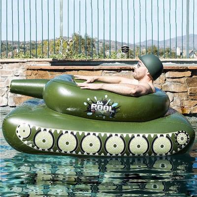 China Durable OEM ODM Pool Floats New For Adults Inflatable Tank Float Swimming Ring Water Jet Inflatable Boat Outdoor Water Toys for sale