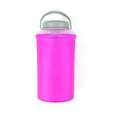 China 800ml Refill Durable Easy Leak Resistant Sports Soft Water Bottles for sale