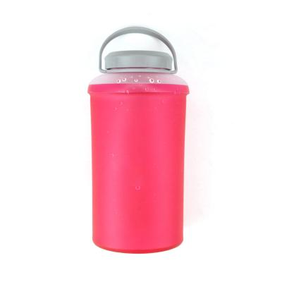 China Durable 800ml Outdoor Leak Resistant Sports Soft Water Bottles for sale