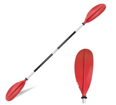 China Seaside play aluminum alloy shaft and high quality fiberglass blade kayak paddle 222cm alloy shaft for sale