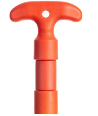 China Seaside Game Telescoping Paddle For Boating Yellow High Impact Plastic Long Blade Paddle for sale