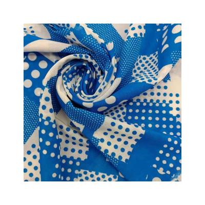 China Custom high quality stretch polyester fabric silk knitted swimwear&scarf printed hijab for sale