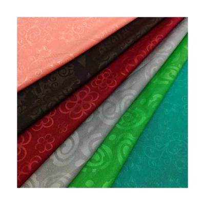 China New Hijab pure simple stretch jacquard style color designs swimwear sportswear fabric for sale