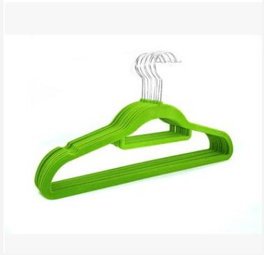 China New Fashion Clothes Hanger Household Colorful Non-slip Assembled Hangers Wholesale Durable 100 Packs for sale