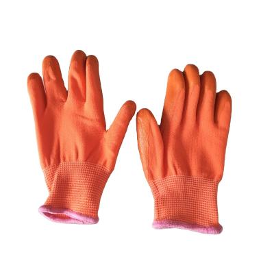 China Wear Resistant Colored Gardening Gloves Nitrile Coated Safety Working Gloves For Kids for sale