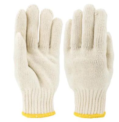 China Work Gloves Hand Protective Knit Gloves Household Cotton Knitted Safety Work Gloves White Cotton Knitted Gloves Garden Safety Work Gloves for sale