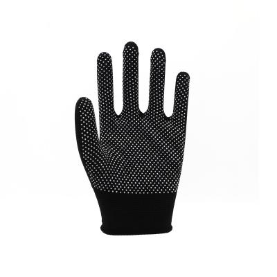 China Work Gloves Hand Protective Knit Gloves Nylon PVC Dotted Coated Gloves Comfortable Anti Slip Wear Resistant Gloves for sale