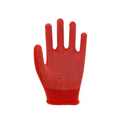 China Work Gloves Hand Protective Knit Gloves Cheap Promotional Anti-Slip PVC Cotton Dotted Gloves Working Gloves PVC Dotted Work Gloves for sale