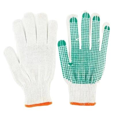 China Wear Resistant PVC Dotted Cotton Rubber Dotted Gloves Garden Gloves PVC Dot for sale