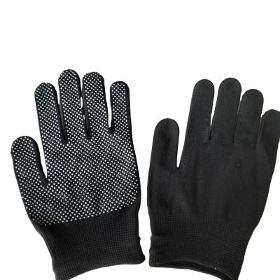 China Good Grip Wear Resistant Single Sided PVC Dotted Gloves Protective Construction Work Handling Operation for sale