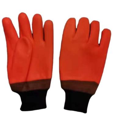 China Oil Resistant Industrial Protective Chemical Resistant PVC With Long Sleeve Fits PVC Coated Work Gloves for sale