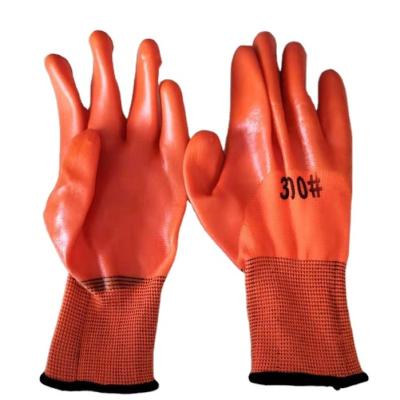 China Wholesale Oil Resistant Gloves Wear Resistant 3/4 PVC Labor Safety Hand Liner Coated Glove for sale