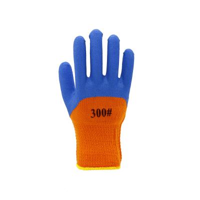 China 7/10 Rubber Coated Warm Cold Winter Safety Gauge Sponge Rubber Proof Safety Wear Resistant Working Glove for sale