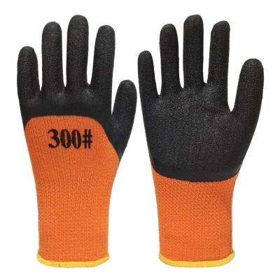 China 7/10 Gauge Wear Resistant Sponge Rubber Wrinkle Cold Warm Winter Protection Proof Safety Working Glove for sale