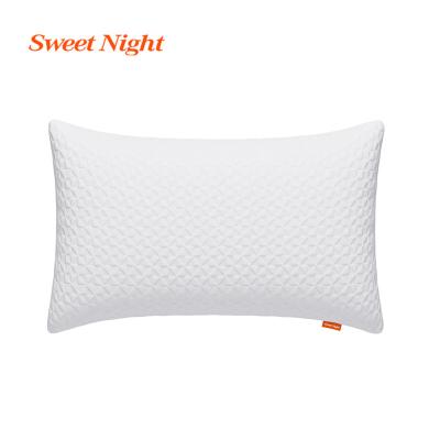 China 100% Anti-Static White Cotton Deep Sleep Pillow OEM Cotton Plush Latex Cover Memory Foam Gel Sponge Pillow for sale