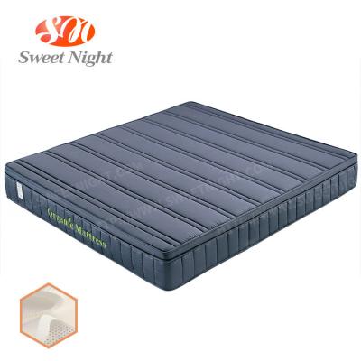 China Custom Foldable Coil Spring Mattress Pocket Hotel Deck Bed Natural Sponge Rubber Mattress In A Box for sale